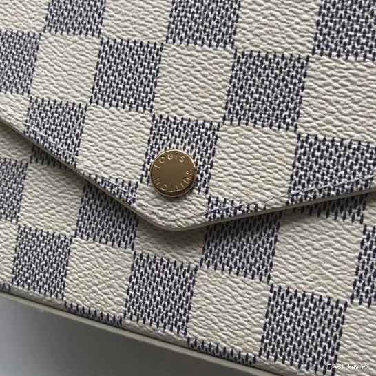 Frstbag ru Vuitton Pochette N63106 Louis Felicie Bag Damier 0731